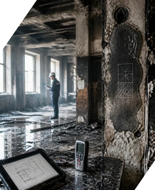 Обследование зданий после пожара в Асбесте от 15161 р. | ЭкспертизаРоссия