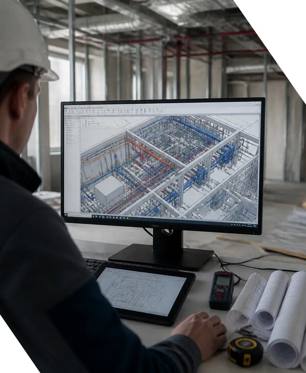 Создание BIM модели инженерных сетей для объектов в Асбесте